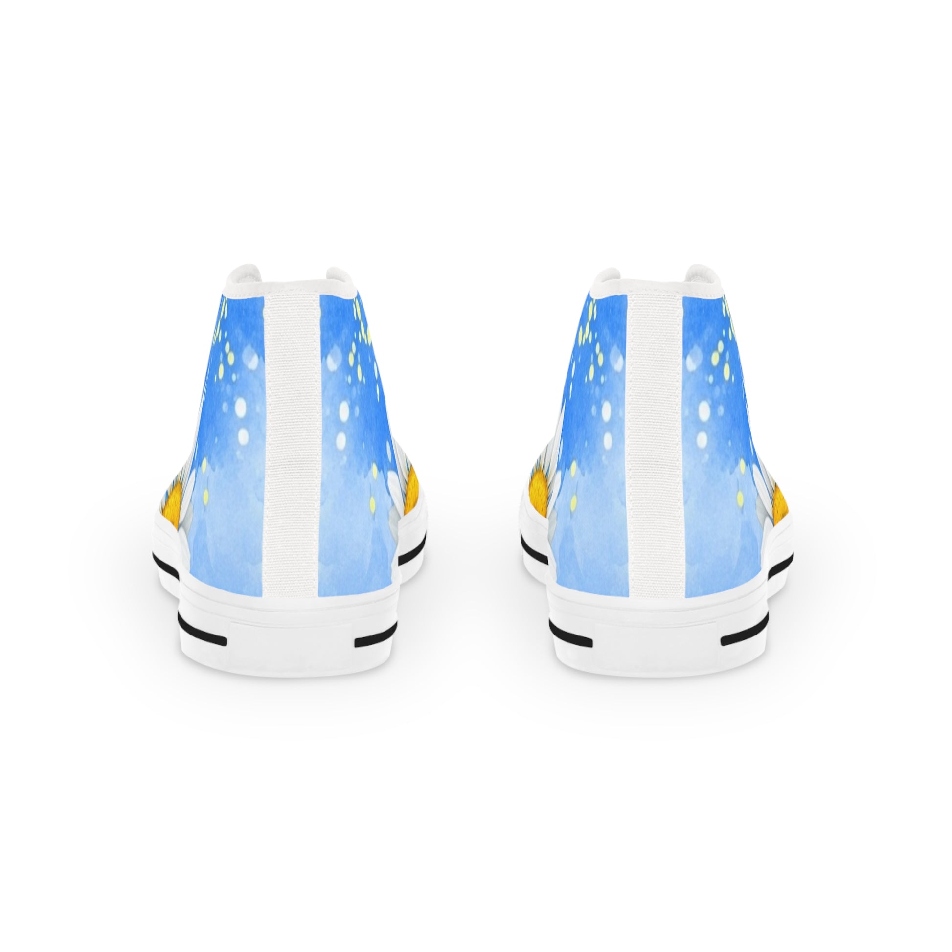 Daisies Men's High Top Sneakers, Artsulli - Art is Long, Life is Short, Shoes, , , , , , , 