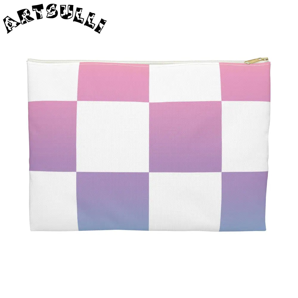 JAKKOUTTHEBXX Vaporwave Check Accessory Pouch JAKKOUTTHEBXX Artsulli
