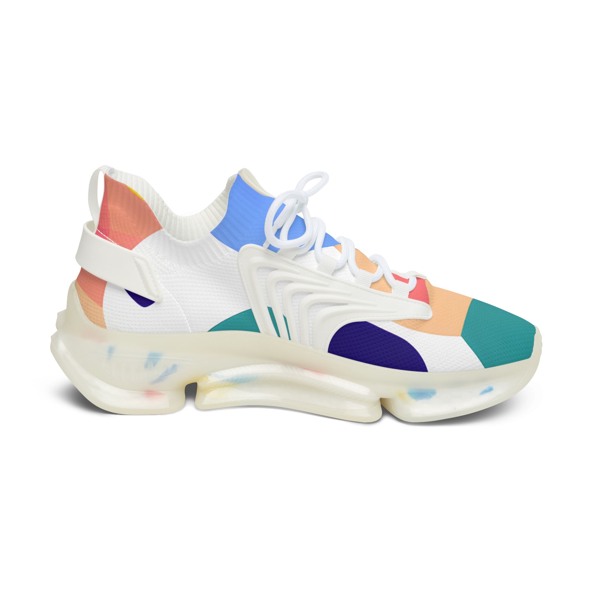 Lush Risograph Jungle Women's Mesh Sneakers, Artsulli - Art is Long, Life is Short, Shoes, , , , , , , 