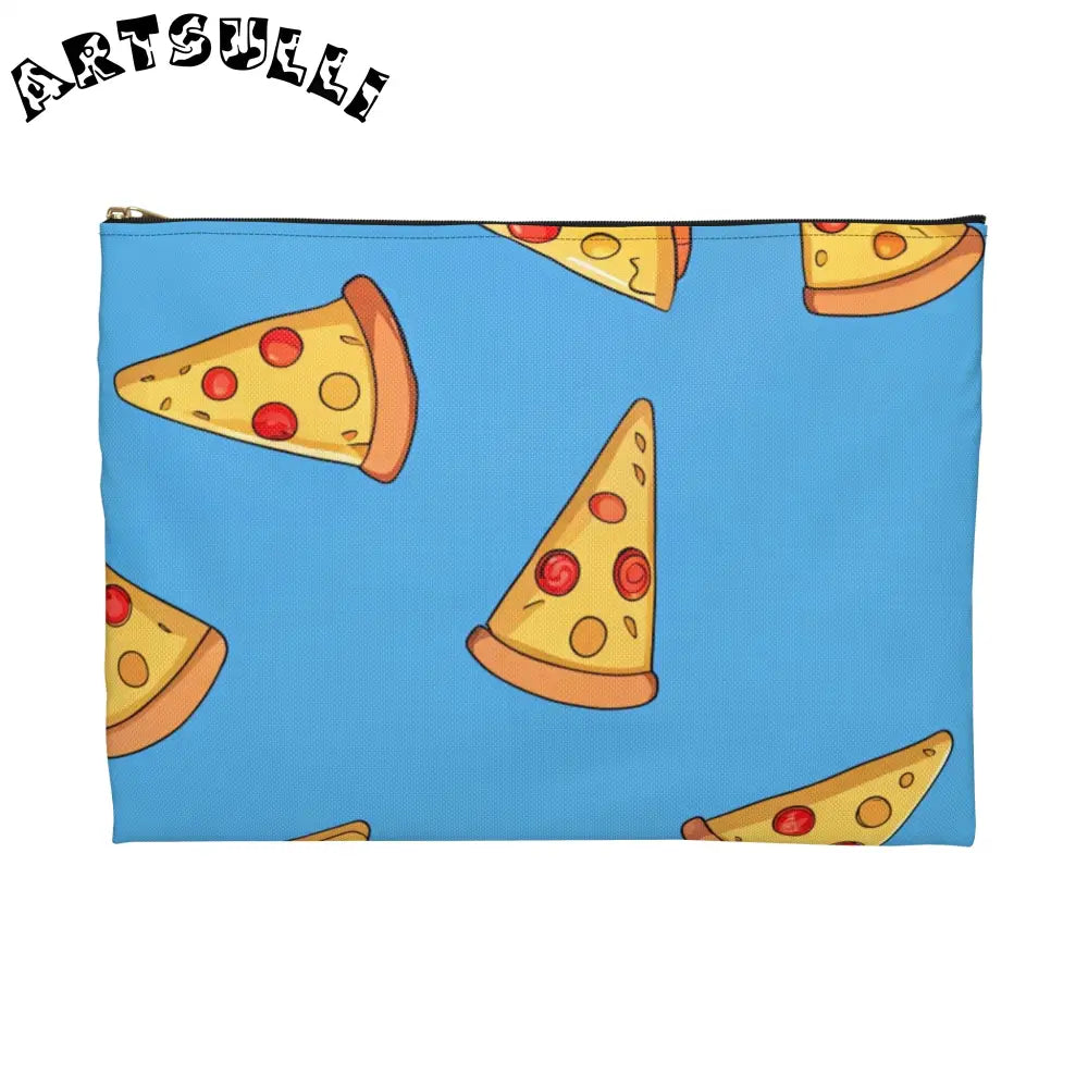 JAKKOUTTHEBXX Blue Pizza Dreamscape Accessory Pouch JAKKOUTTHEBXX