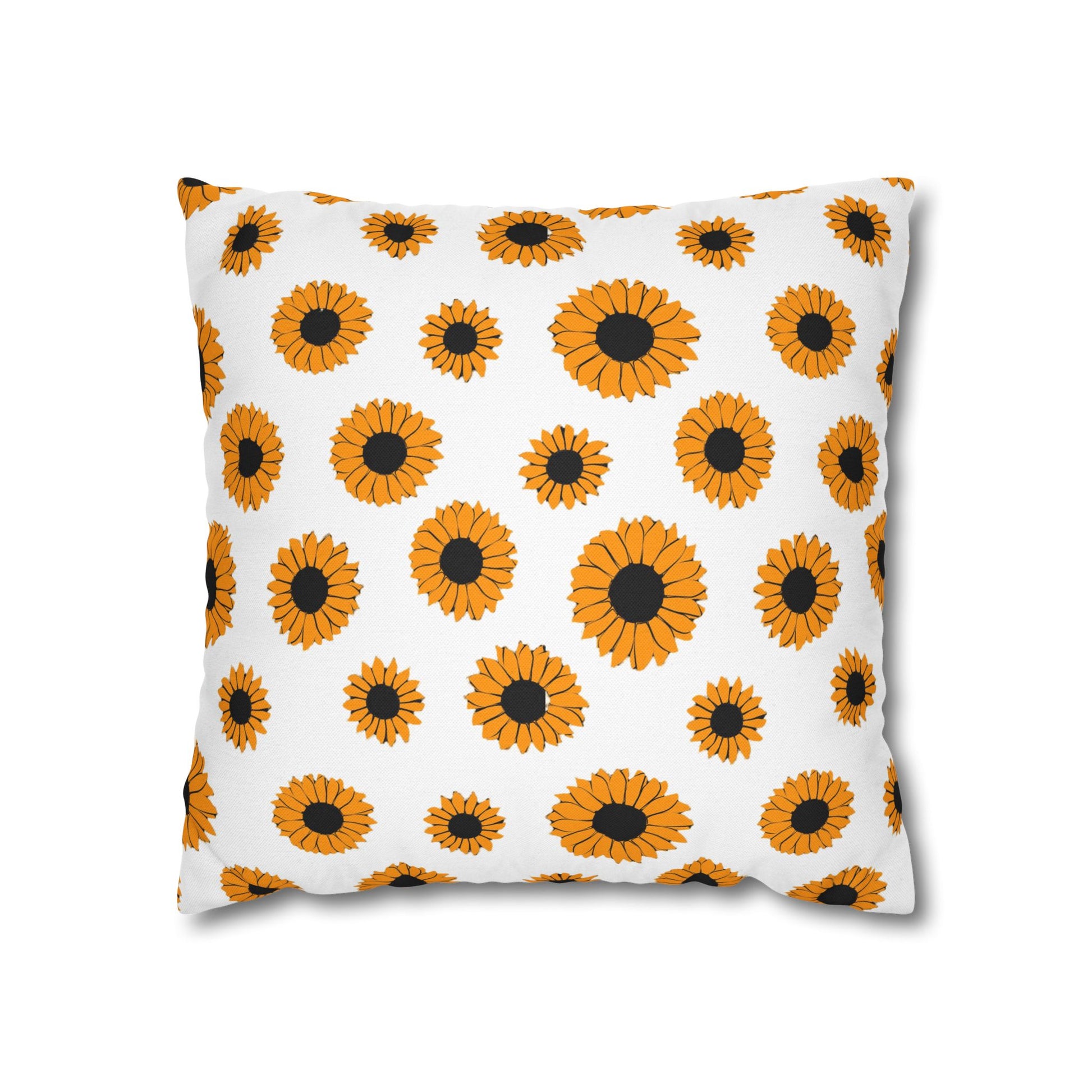 Sunflowers Spun Polyester Square Pillowcase, Artsulli - Art is Long, Life is Short, Home Decor, Size, 16" × 16", , , , , 12090284761141