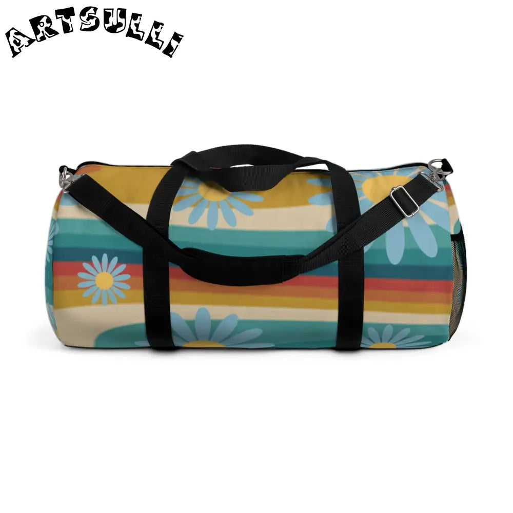 JAKKOUTTHEBXX Psychedelic Floral Hills Multi-Color Duffel Bag