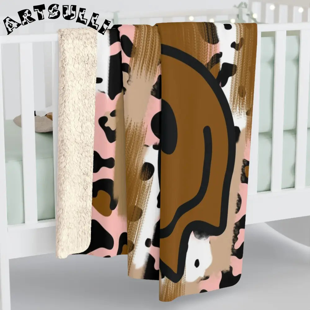 JAKKOUTTHEBXX Sutfin Ghosts Pop Art Sherpa Fleece Blanket