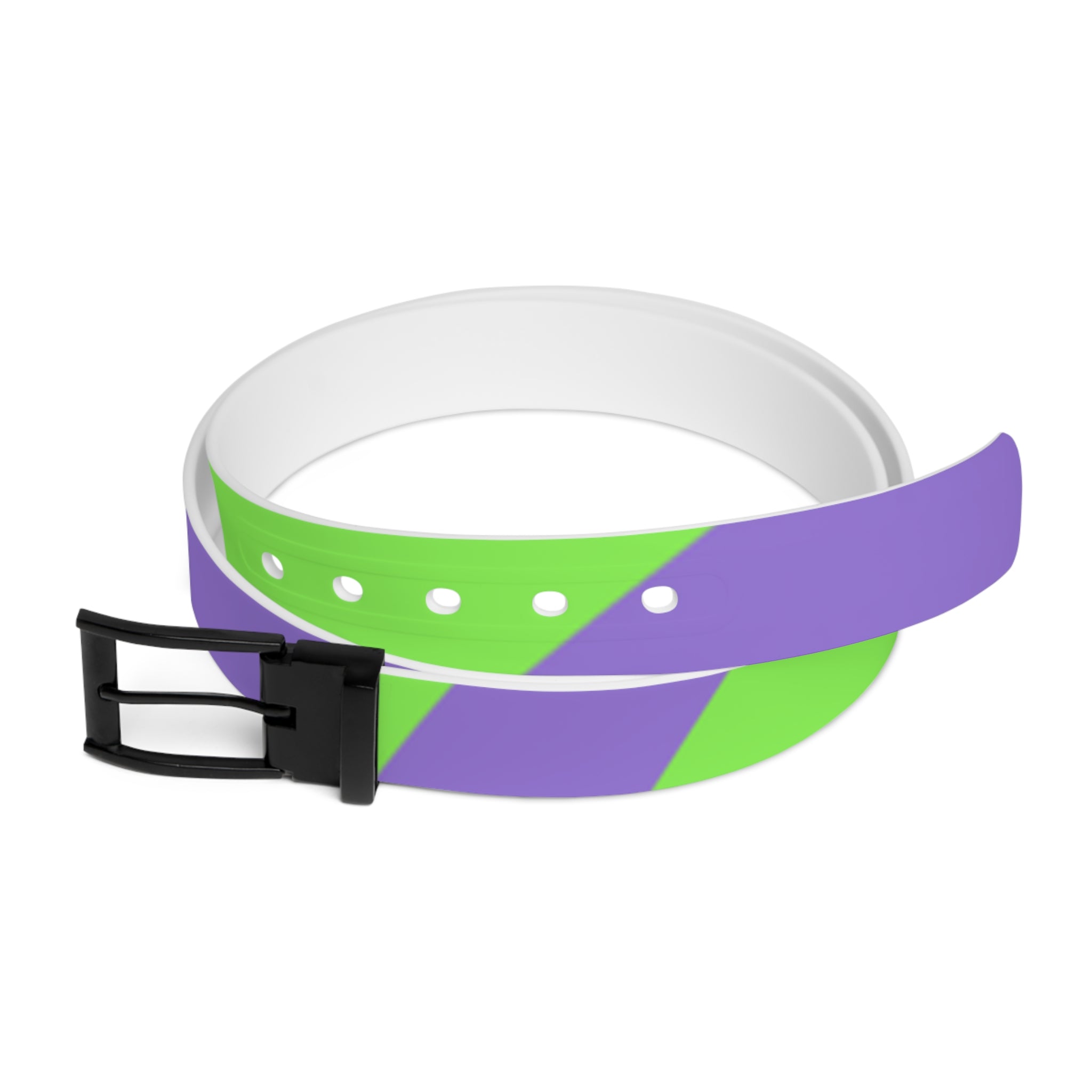 Tyrannosaurus Print Green and Purple Belt, Artsulli - Art is Long, Life is Short, Accessories, Material, Black Metal, Size, 50'', , , 15072995069595