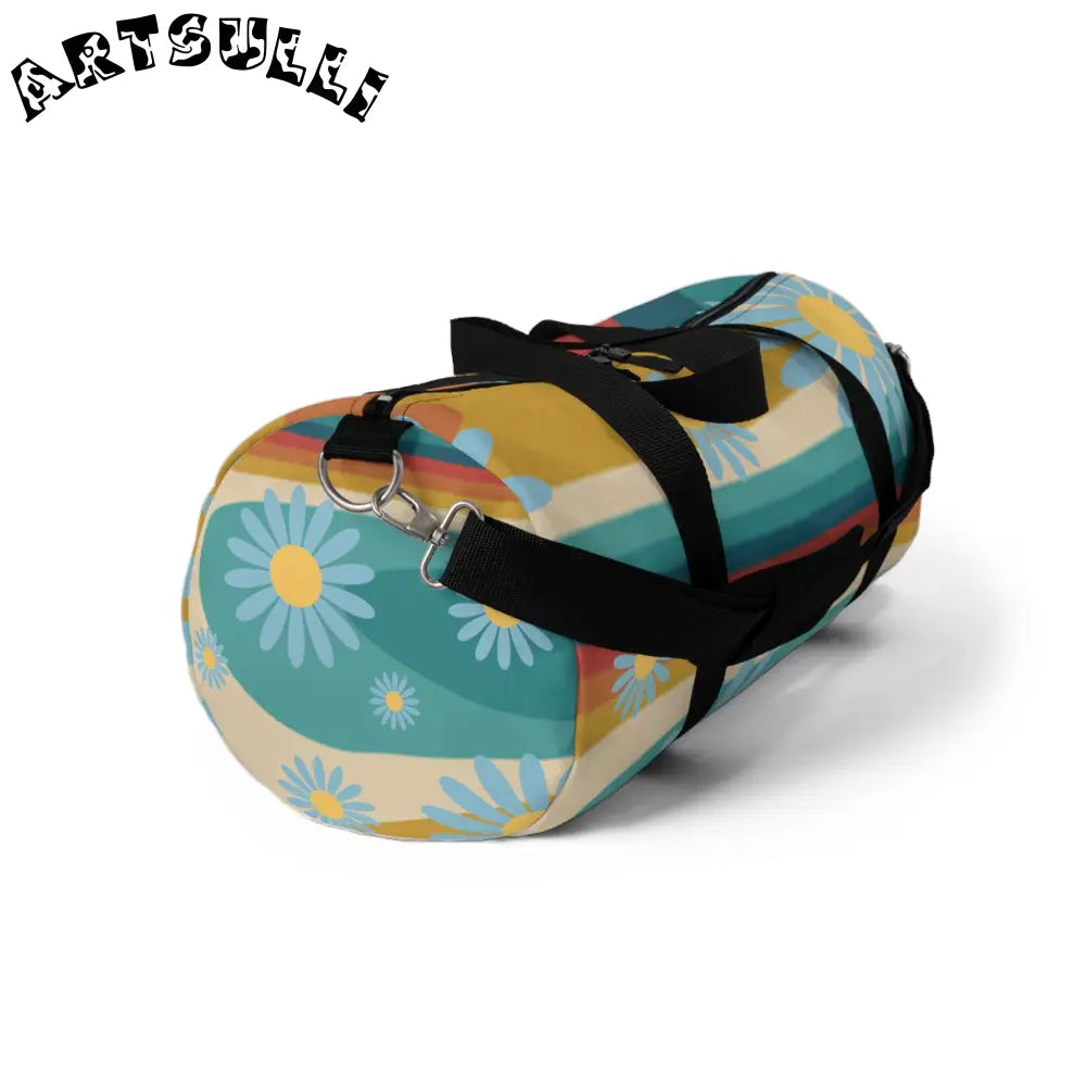 JAKKOUTTHEBXX Psychedelic Floral Hills Multi-Color Duffel Bag