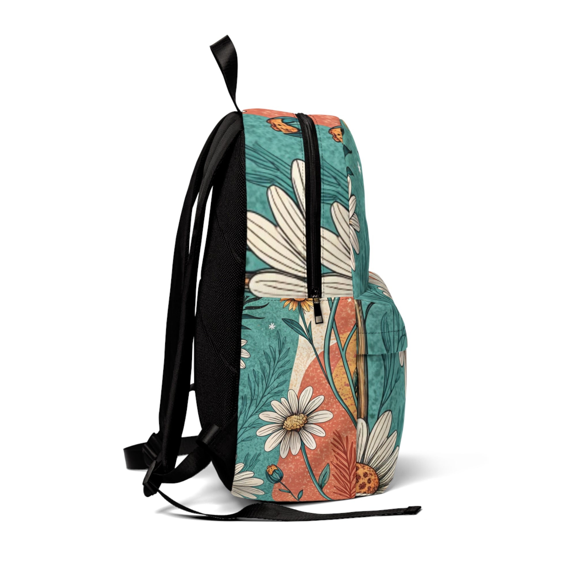 Retro Daisy Dream Unisex Classic Backpack, Artsulli - Art is Long, Life is Short, Bags, , , , , , , 