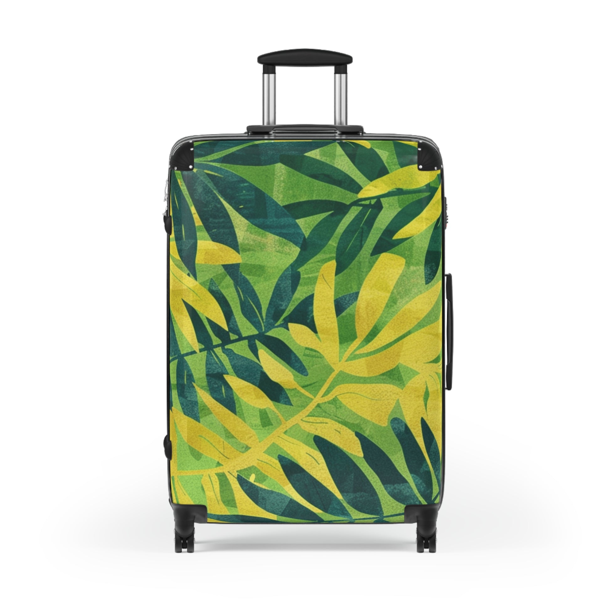 Green Leaf x Yellow Leaf x Tropical x Jungle Suitcase, Artsulli - Art is Long, Life is Short, Bags, , , , , , , 