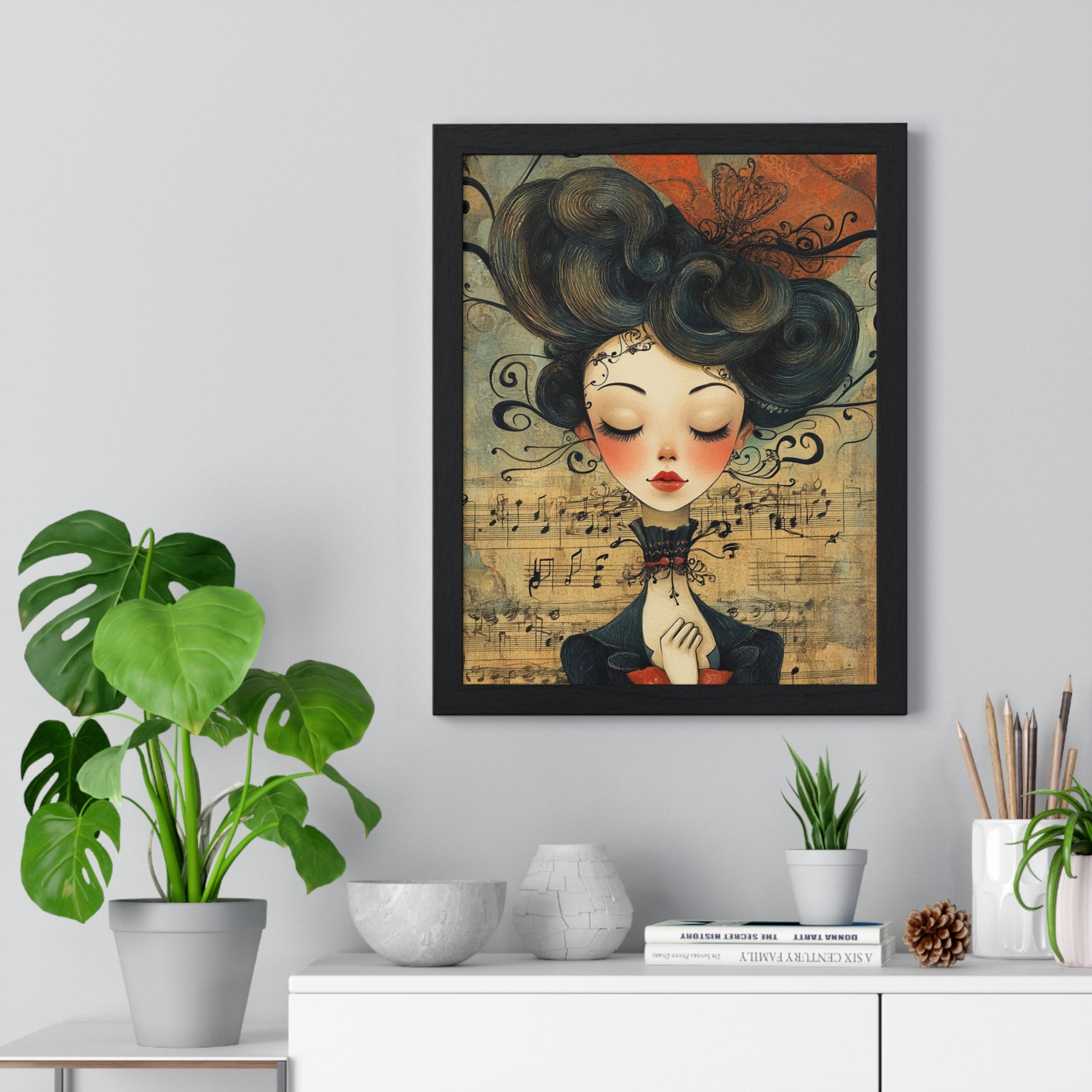 Type Beat Girl Vertical Framed Poster, Artsulli - Art is Long, Life is Short, Poster, , , , , , , 