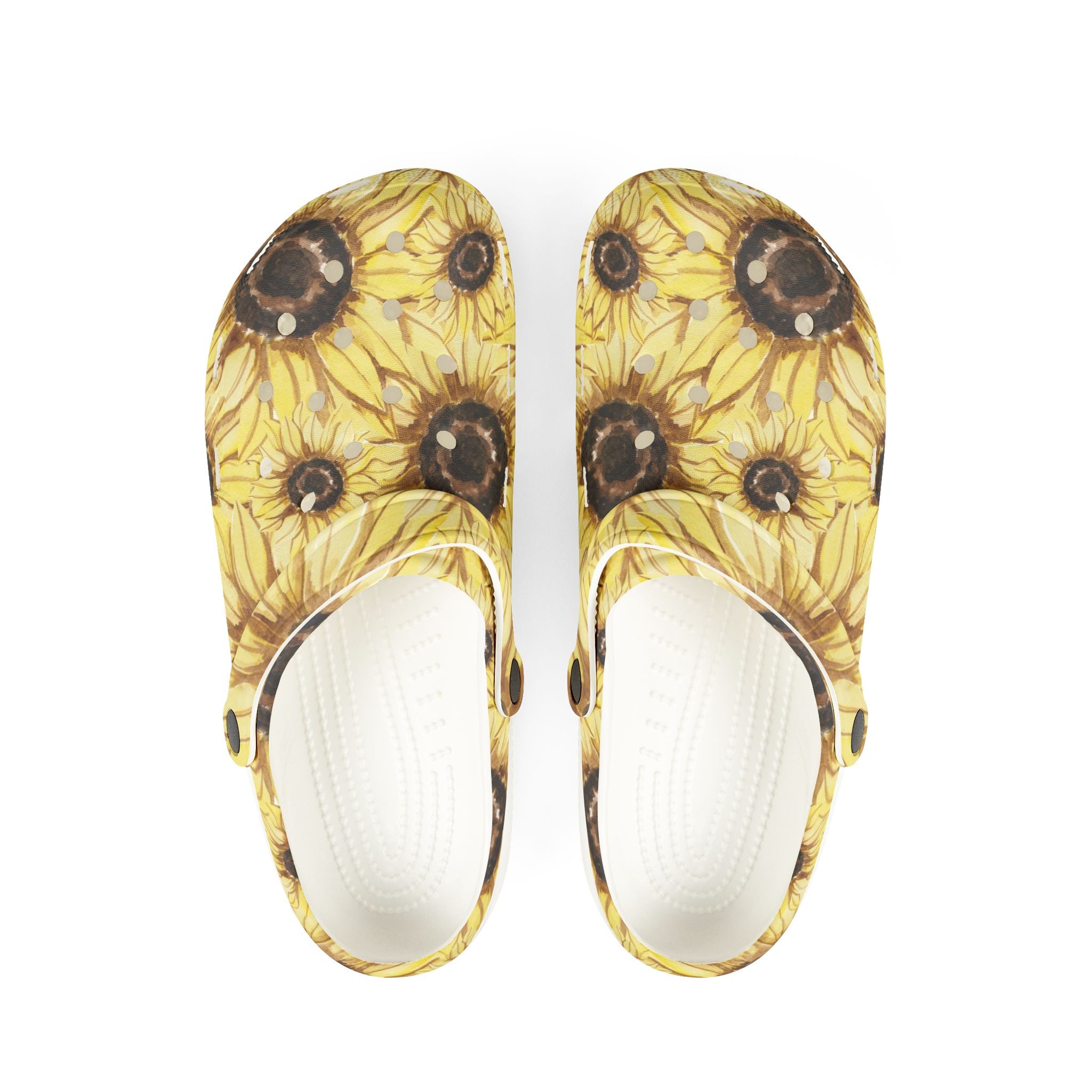 Retro Anime Sunflower EVA Foam Rubber Shoes (AOP), Artsulli - Art is Long, Life is Short, Shoes, Size, US 6 (Women's), Color, White, , , 20096042513205039726