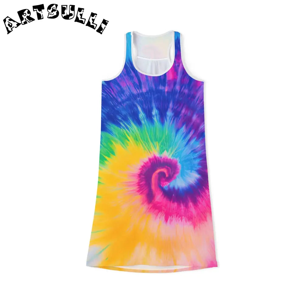 JAKKOUTTHEBXX Spiral Tie-Dye Tank Dress 2025