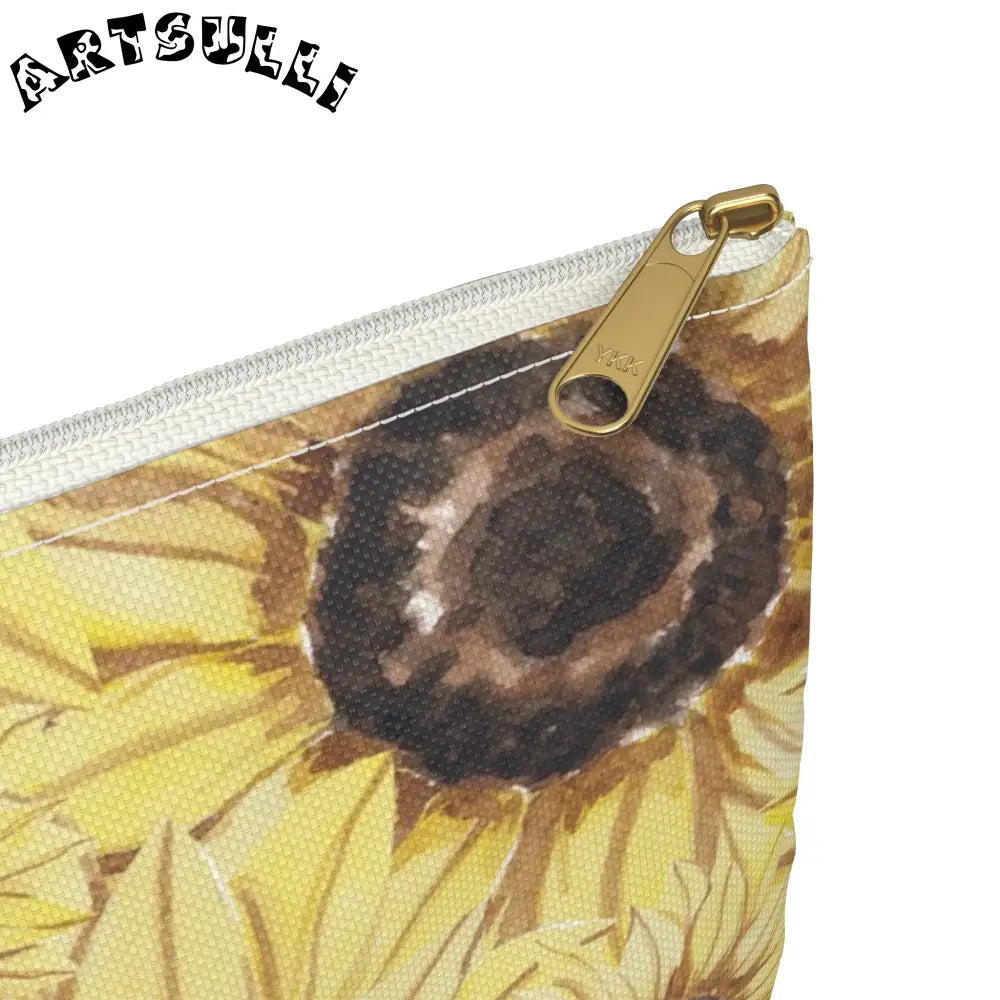 JAKKOUTTHEBXX Retro Anime Sunflower Accessory Pouch JAKKOUTTHEBXX