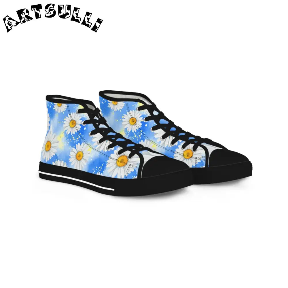 JAKKOUTTHEBXX Daisies II Men’s High Top Sneakers JAKKOUTTHEBXX