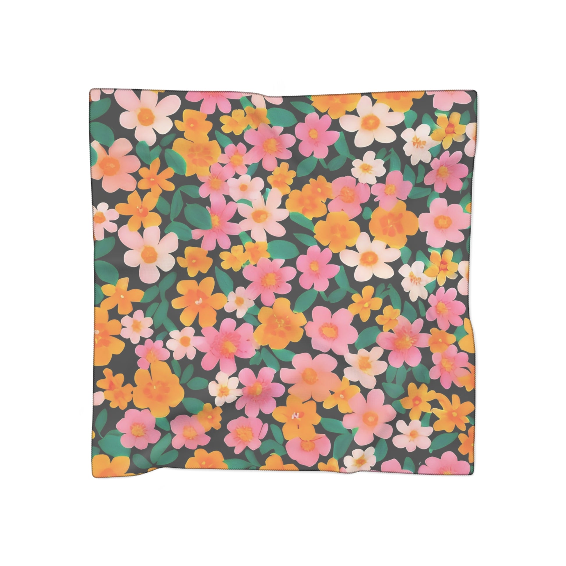 Poly Scarf, Artsulli - Art is Long, Life is Short, Accessories, Color, Poly chiffon, Size, 25" × 25", , , 33023653015168025988