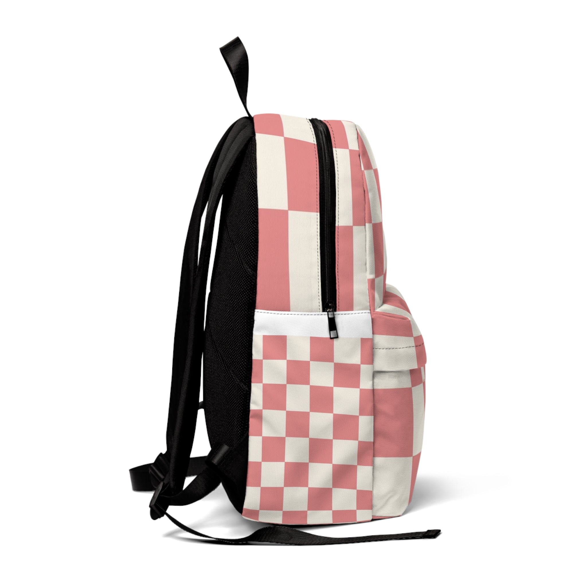 Retro Checkered Grassland Sprites Unisex Classic Backpack, Artsulli - Art is Long, Life is Short, Bags, , , , , , , 