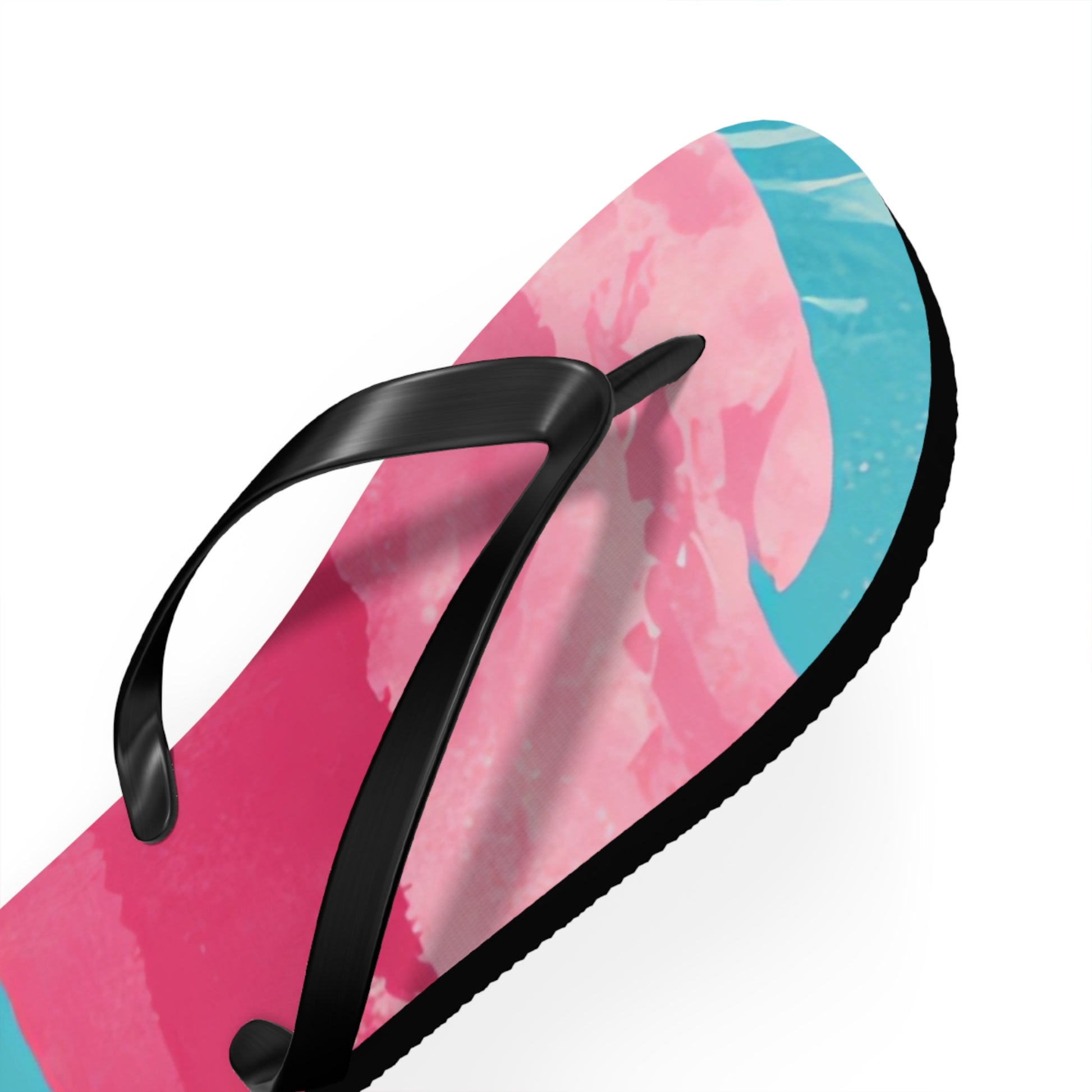 The Great Pastelwave Pink and Blue Flip Flops, Artsulli - Art is Long, Life is Short, Shoes, , , , , , , 