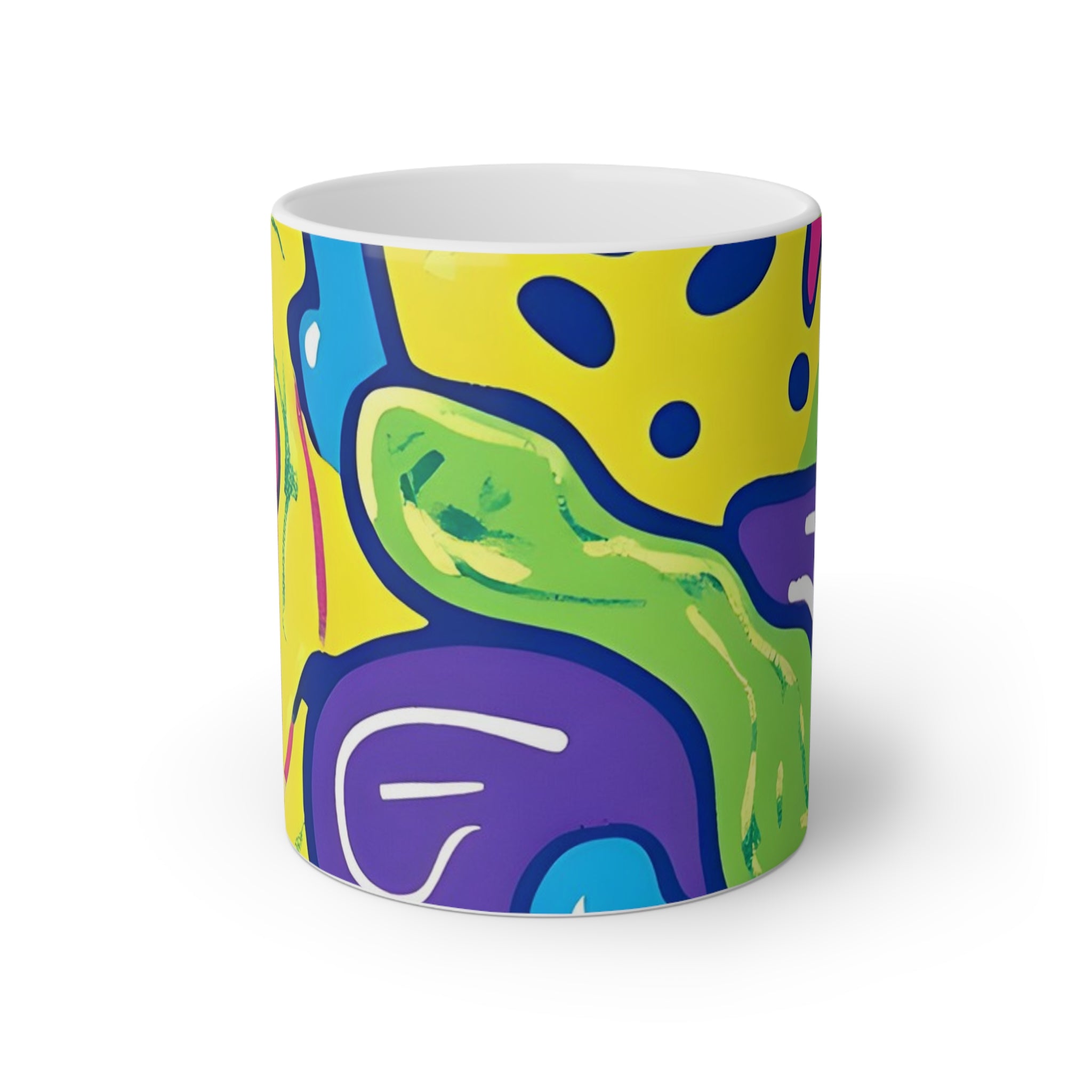 90s Trippy Slime White Mug, 11oz, Artsulli - Art is Long, Life is Short, Mug, Size, 11oz, Color, White, , , 23638886334774095057