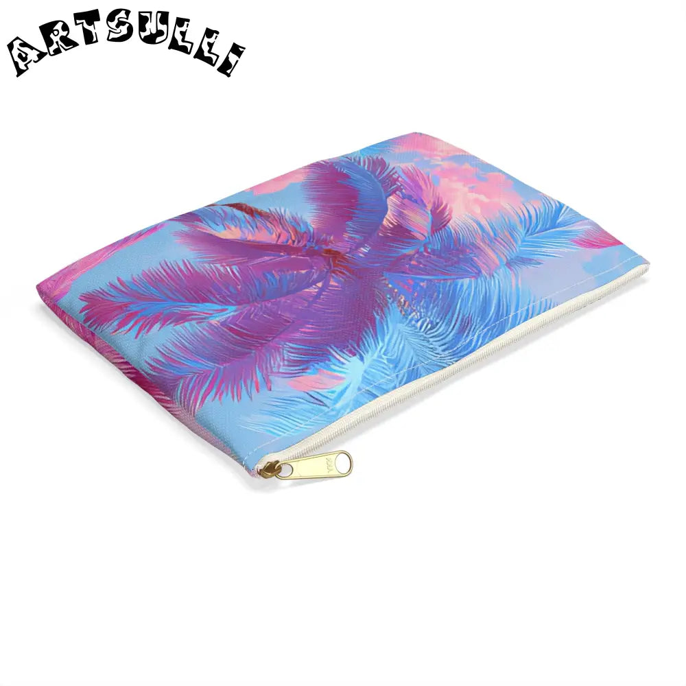 JAKKOUTTHEBXX Ethereal Pastel Palms Accessory Pouch JAKKOUTTHEBXX