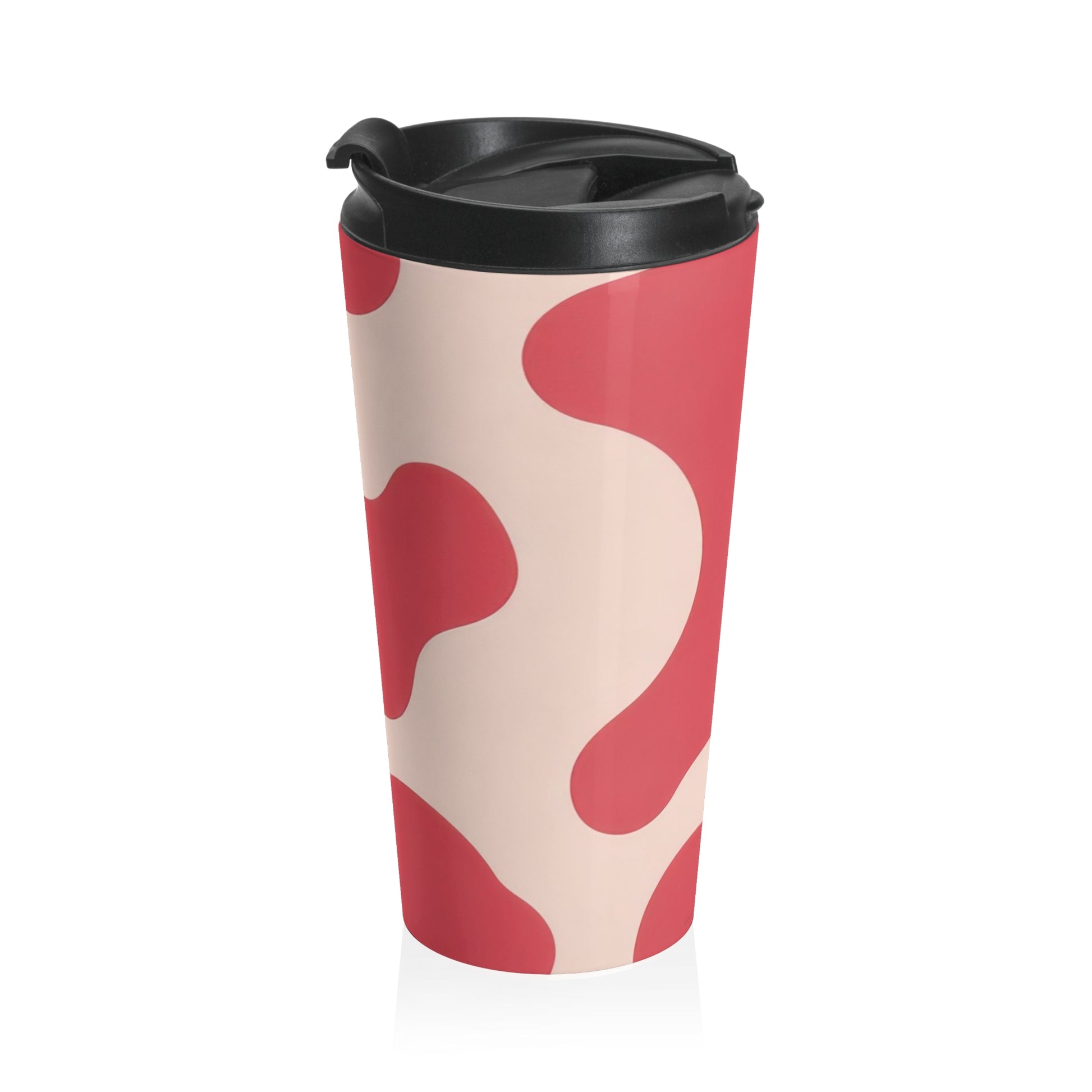 Red Jungle Cow Stainless Steel Travel Mug, Artsulli - Art is Long, Life is Short, Mug, , , , , , , 