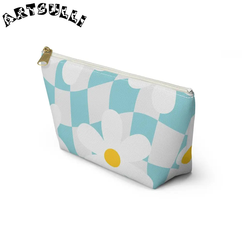 JAKKOUTTHEBXX Trippy Check Garden Accessory Pouch w T-bottom