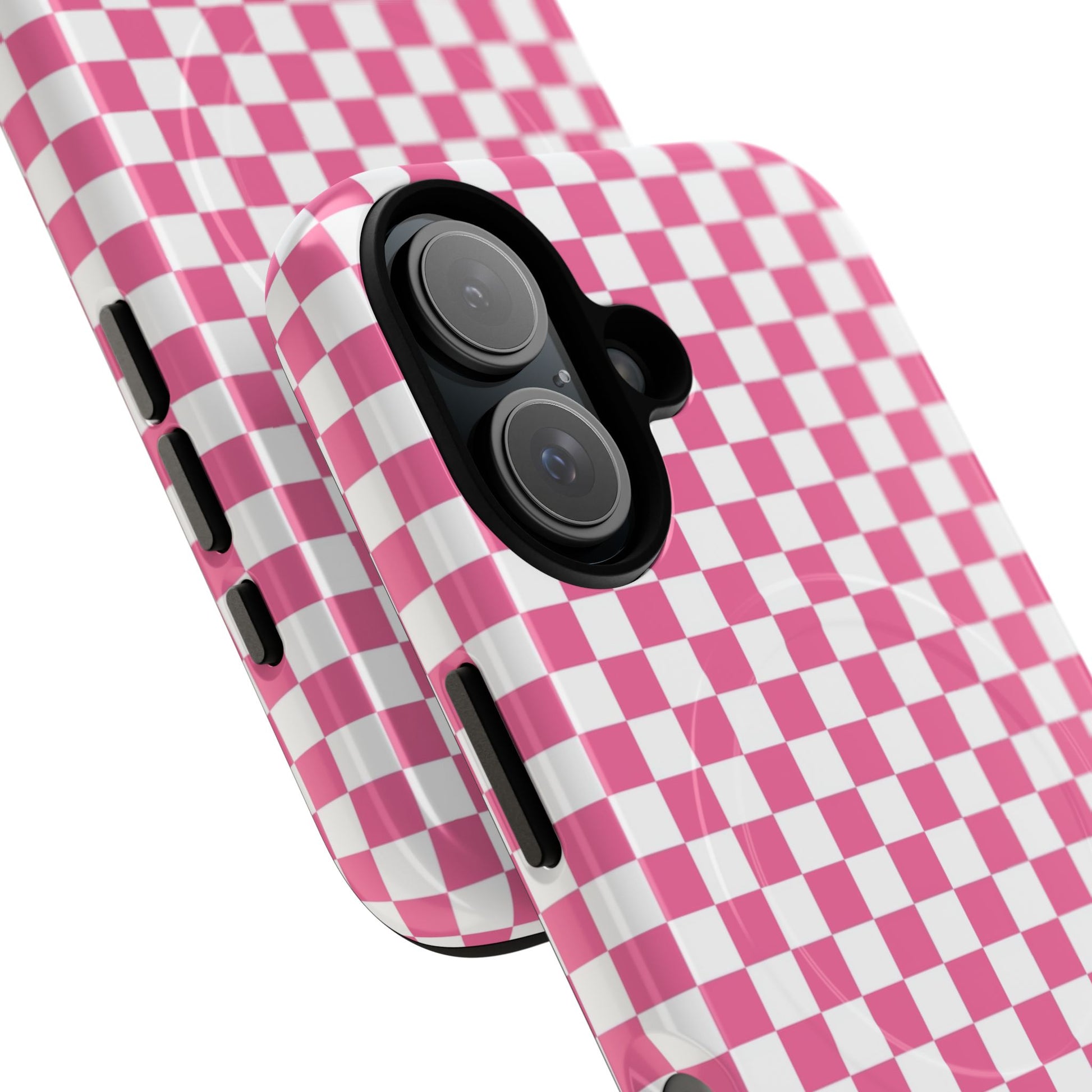 Yuyushiki Pink Check Tough Magnetic Cases, Artsulli - Art is Long, Life is Short, Phone Case, , , , , , , 