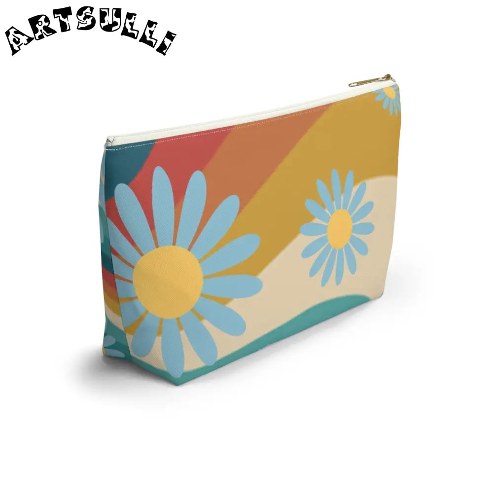 JAKKOUTTHEBXX Psychedelic Floral Hills Multi-Color Accessory Pouch w