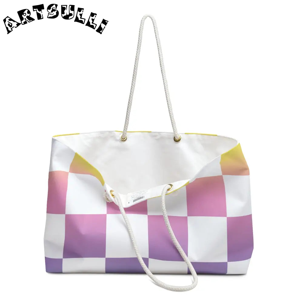JAKKOUTTHEBXX Vaporwave Check II Weekender Bag JAKKOUTTHEBXX