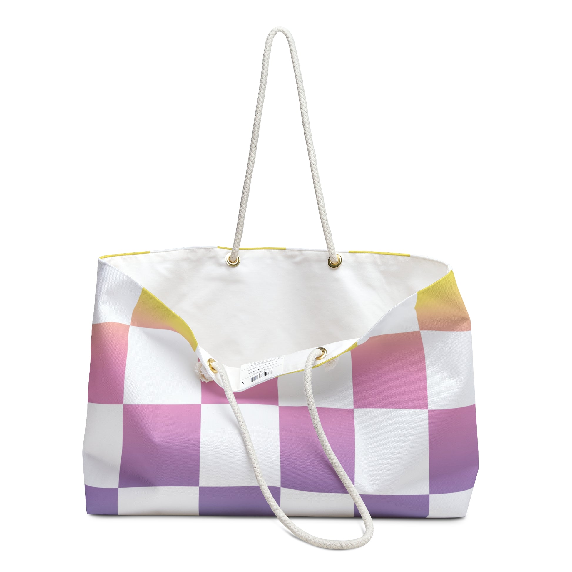 Vaporwave Check II Weekender Bag, Artsulli - Art is Long, Life is Short, Bags, , , , , , , 