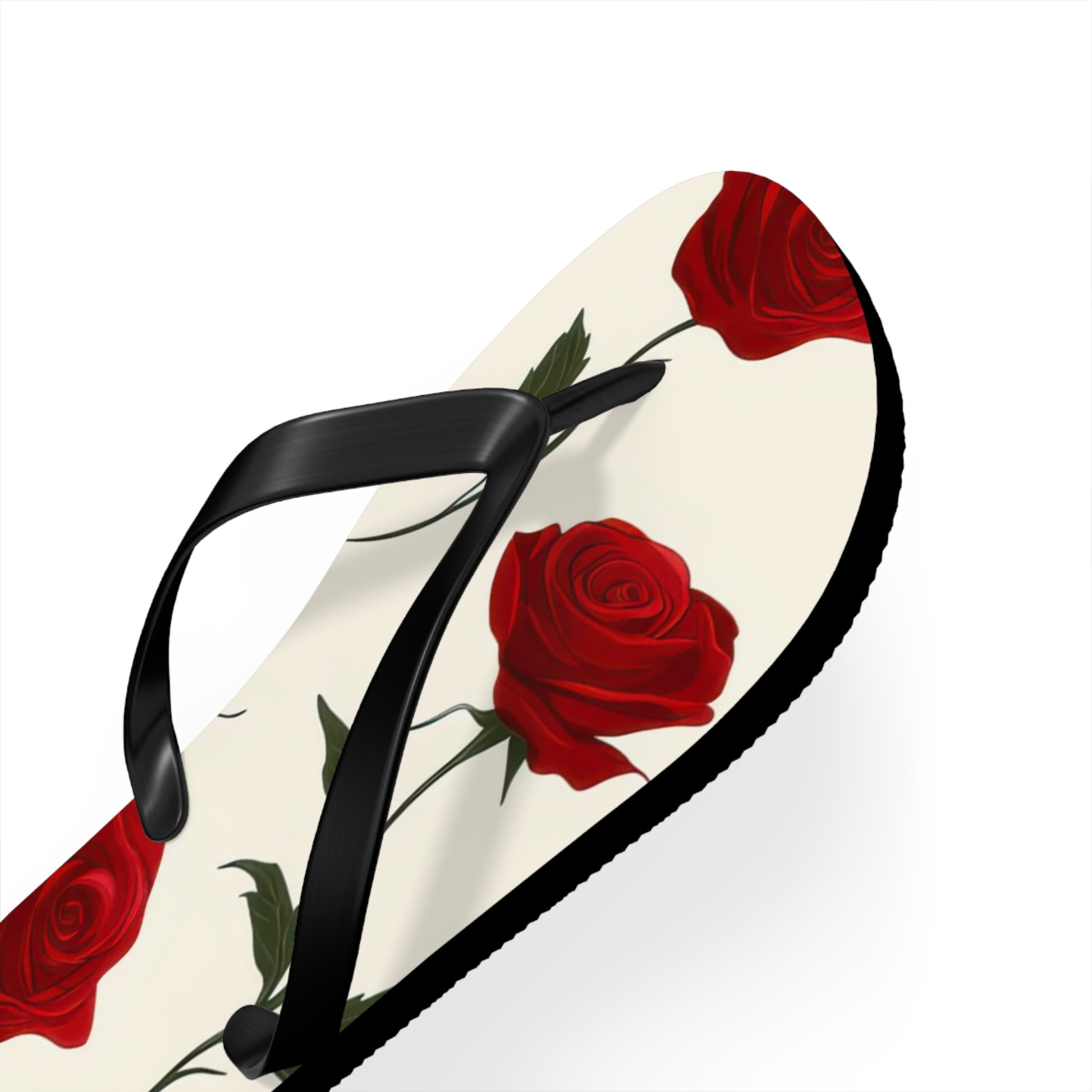 Red Roses Flip Flops, Artsulli - Art is Long, Life is Short, Shoes, , , , , , , 
