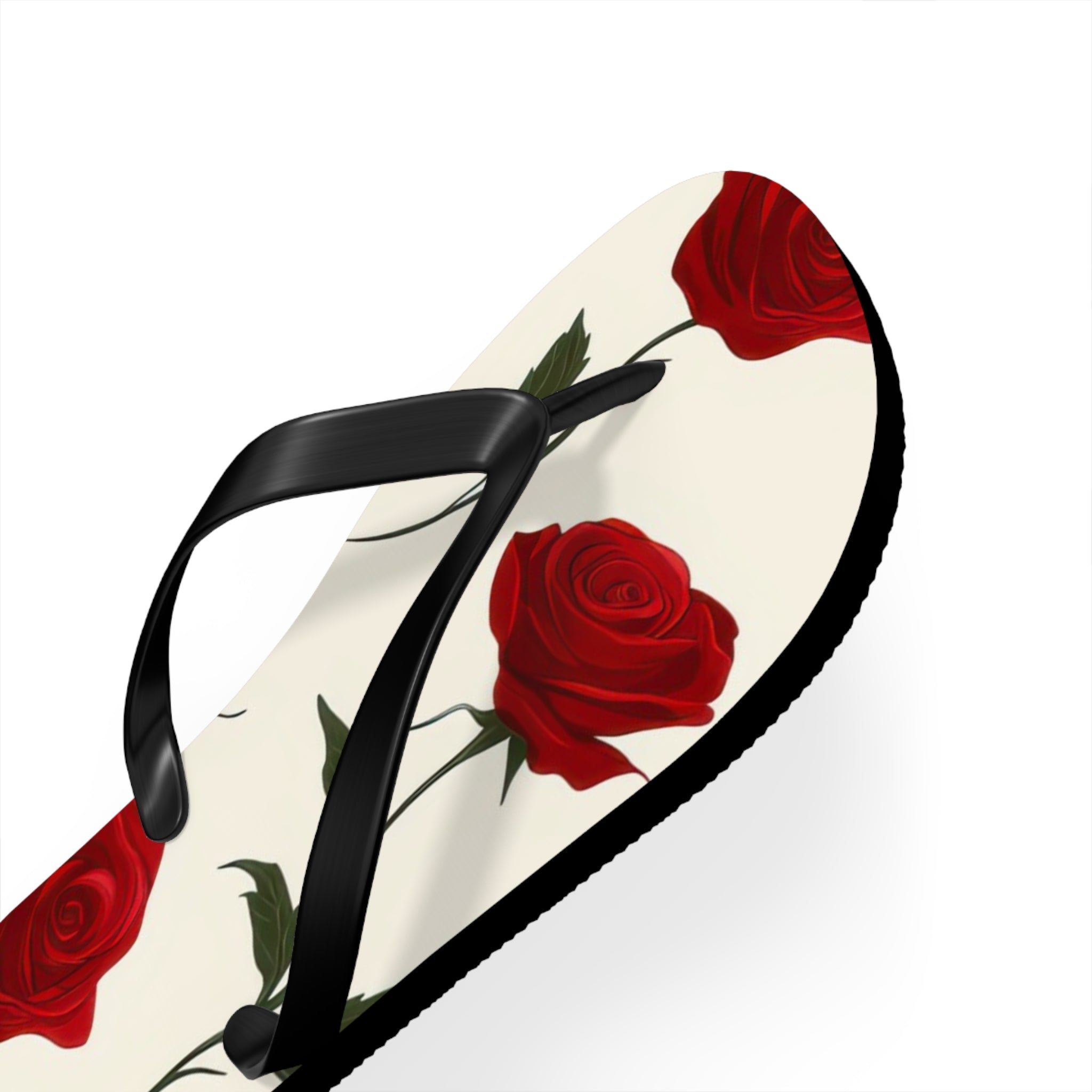 Red Roses Flip Flops, Artsulli - Art is Long, Life is Short, Shoes, , , , , , , 
