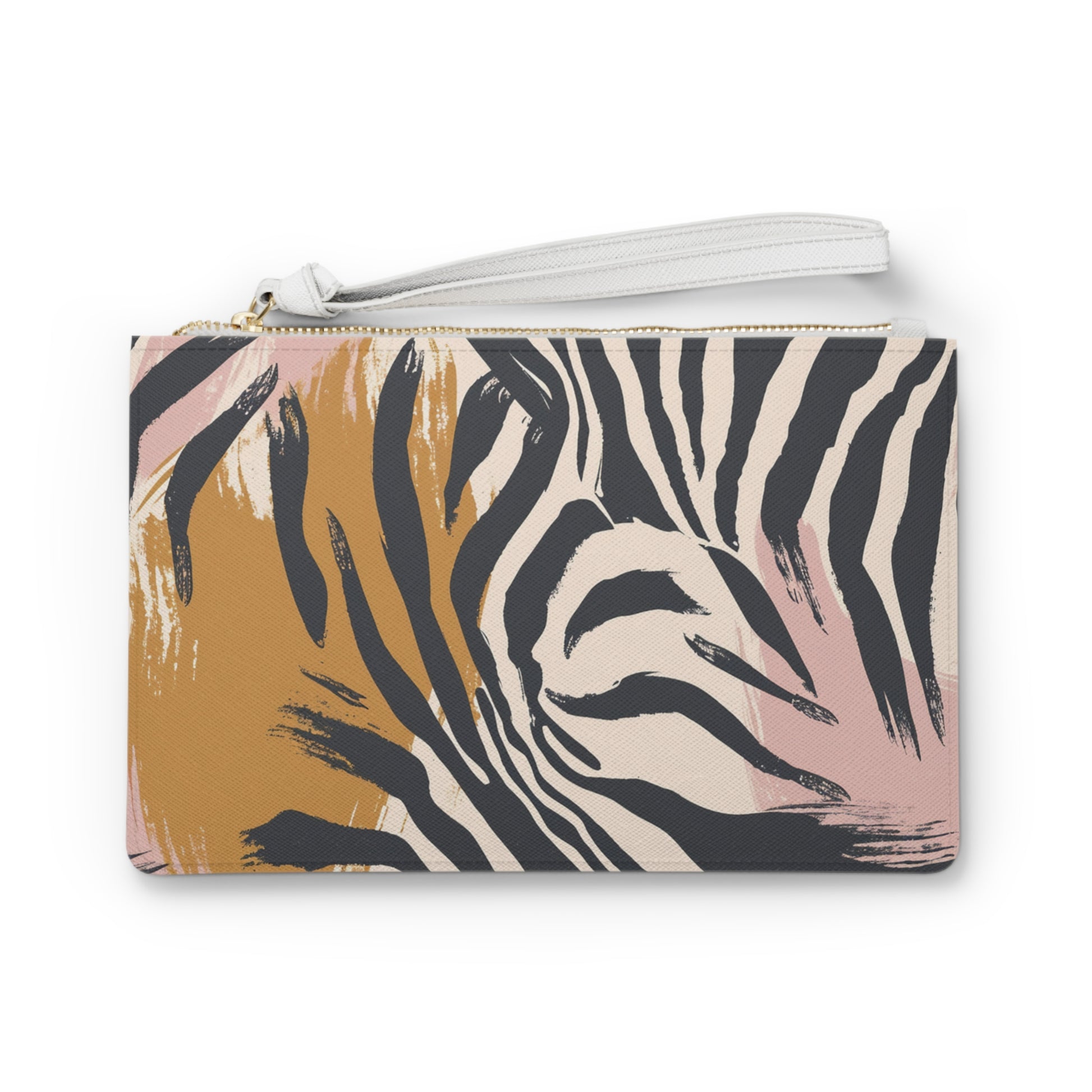 Zebra Brush Strokes Clutch Bag, Artsulli - Art is Long, Life is Short, Bags, Size, One size, , , , , 17520413300952