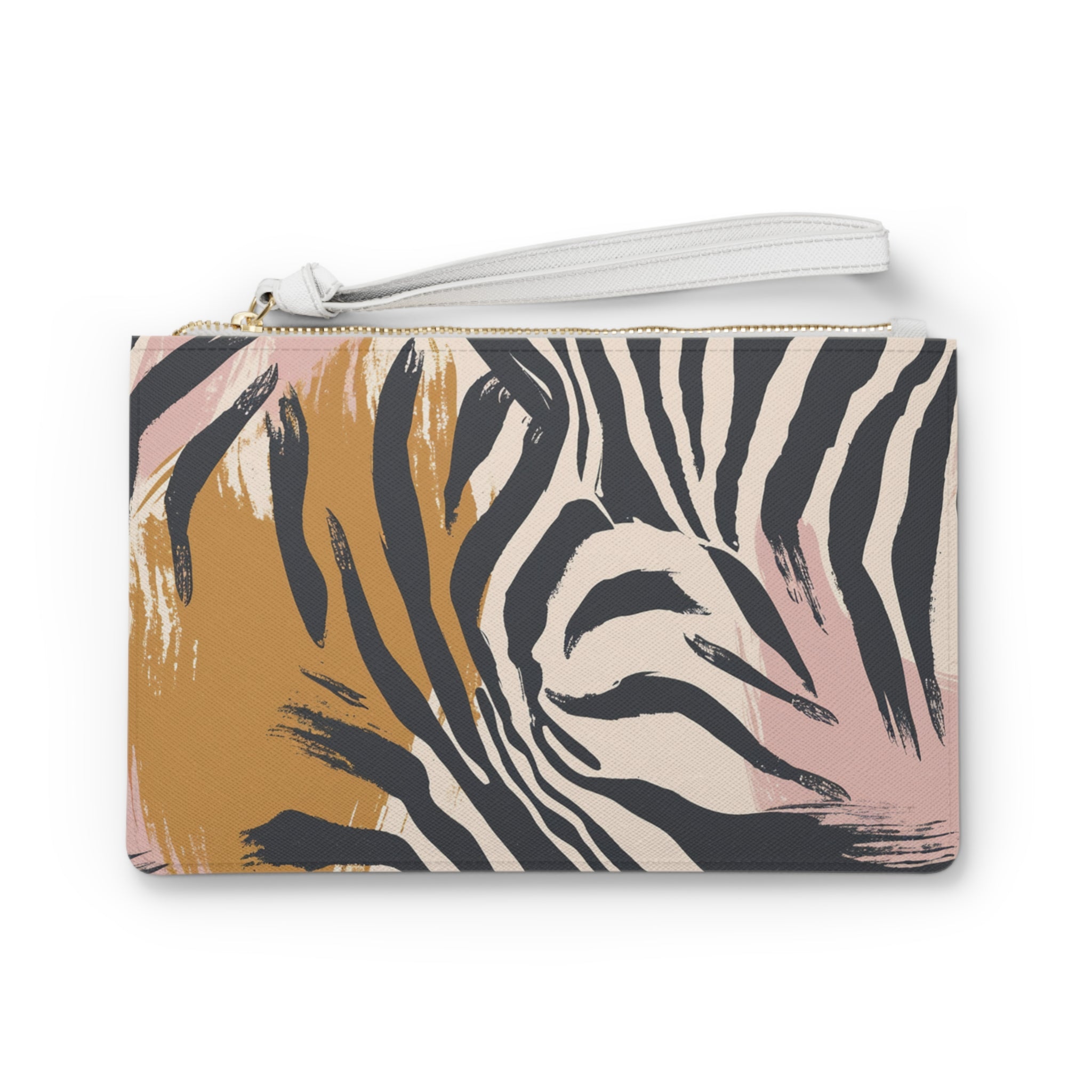 Zebra Brush Strokes Clutch Bag, Artsulli - Art is Long, Life is Short, Bags, Size, One size, , , , , 17520413300952