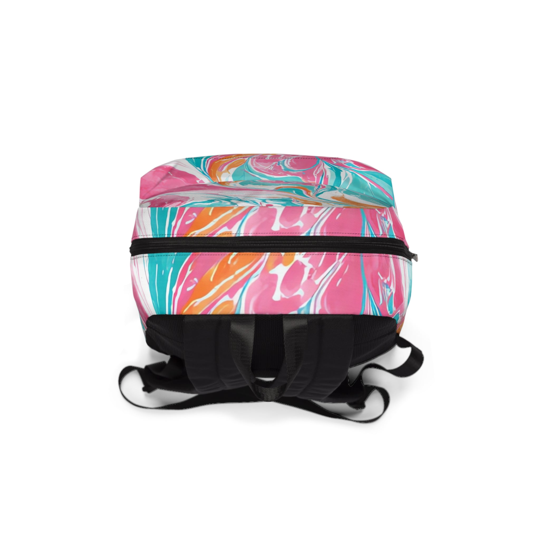 Liquid Pastel Spill Multi-Color Unisex Classic Backpack, Artsulli - Art is Long, Life is Short, Bags, , , , , , , 