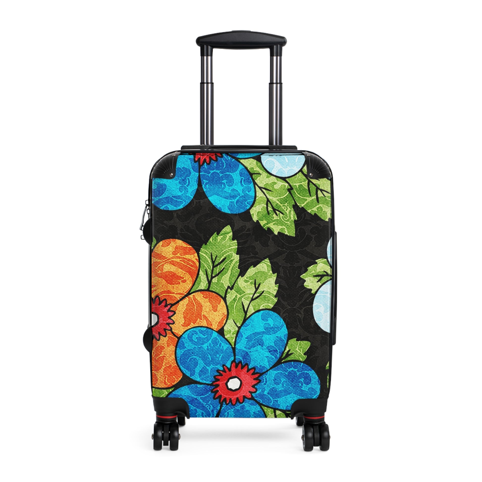 Groovy Black Floral Kl Suitcase, Artsulli - Art is Long, Life is Short, Bags, Size, Small, Color, Black, , , 31051290116091847825