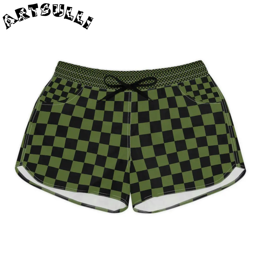 JAKKOUTTHEBXX Checkerboard Olive Green and Black Women’s Casual