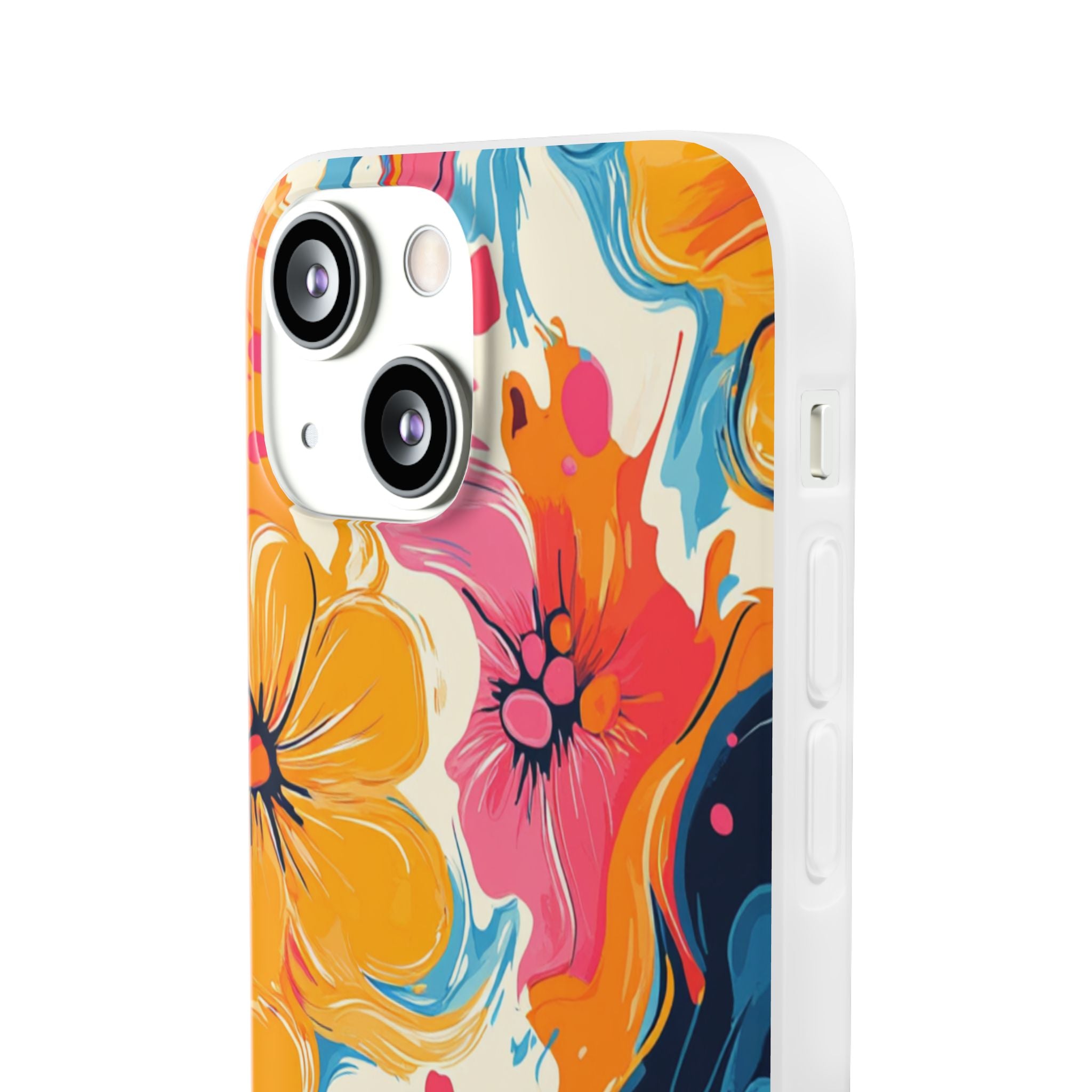 Vibrant Abstract Floral Flexi Case, Artsulli - Art is Long, Life is Short, Phone Case, , , , , , , 