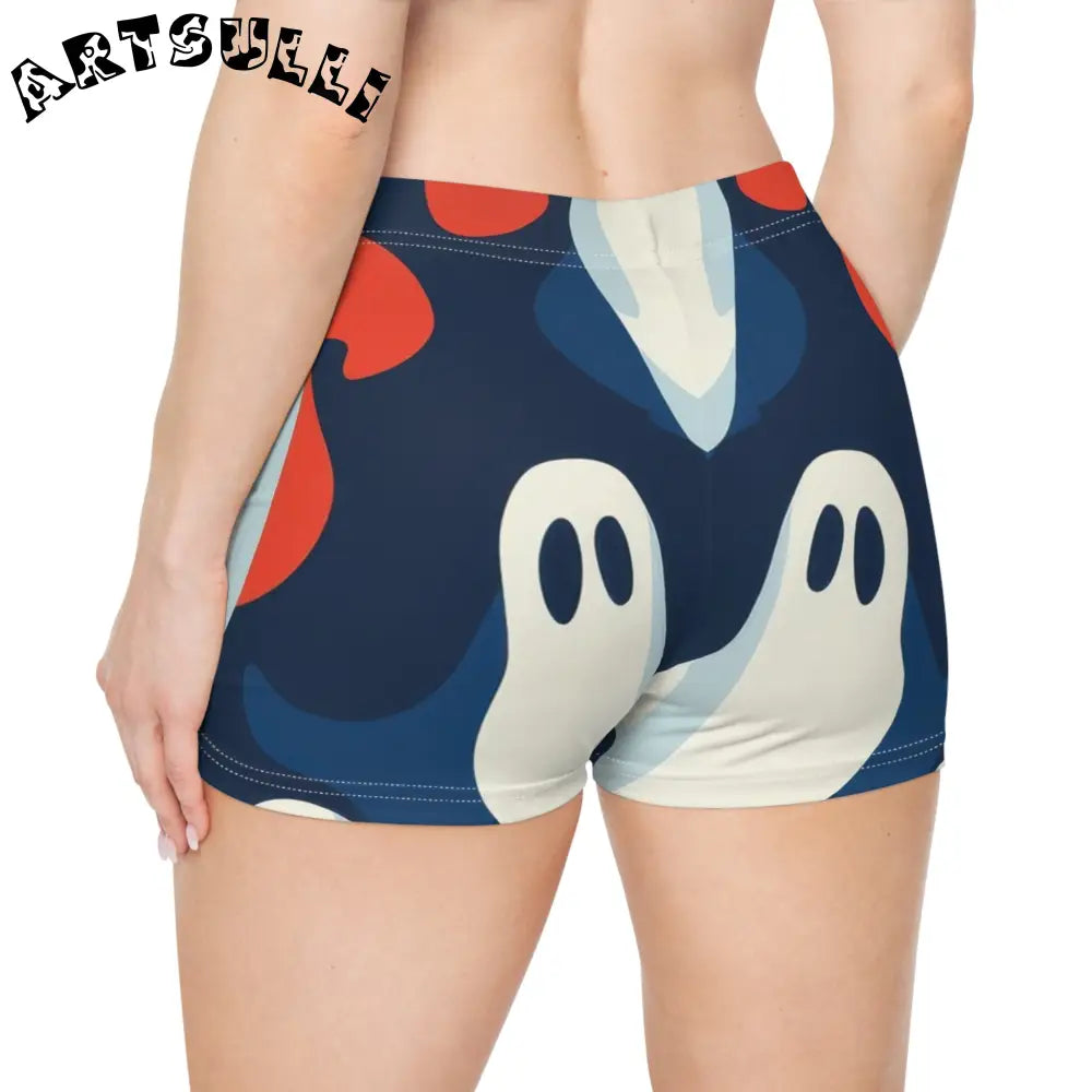 JAKKOUTTHEBXX Camo Ghosts Women’s Shorts (AOP) JAKKOUTTHEBXX