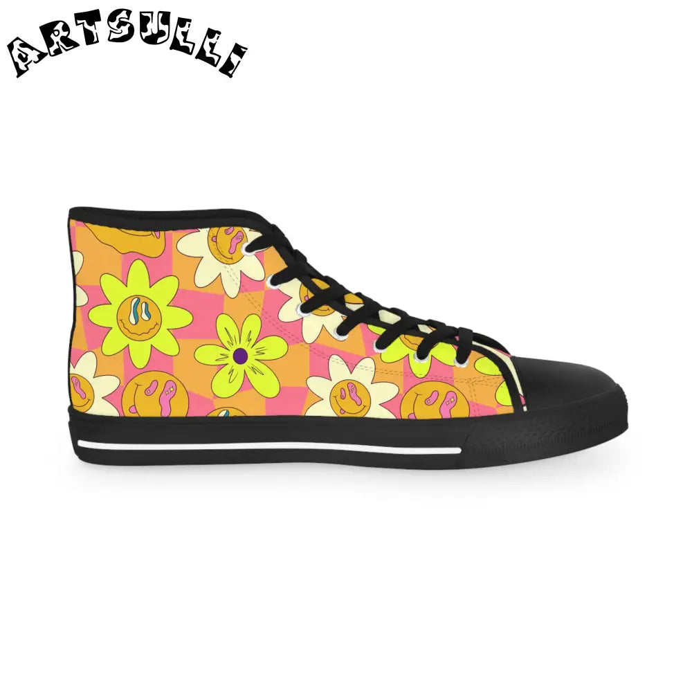 JAKKOUTTHEBXX Trippy Sour Face Rave Men’s High Top Sneakers