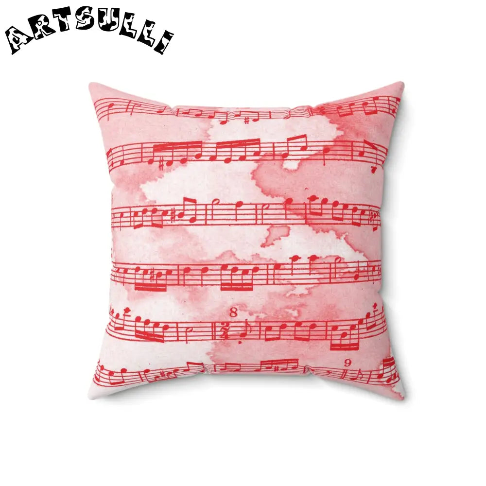 JAKKOUTTHEBXX Pink Music Notes Double Sided Room Accent Pillow 2025