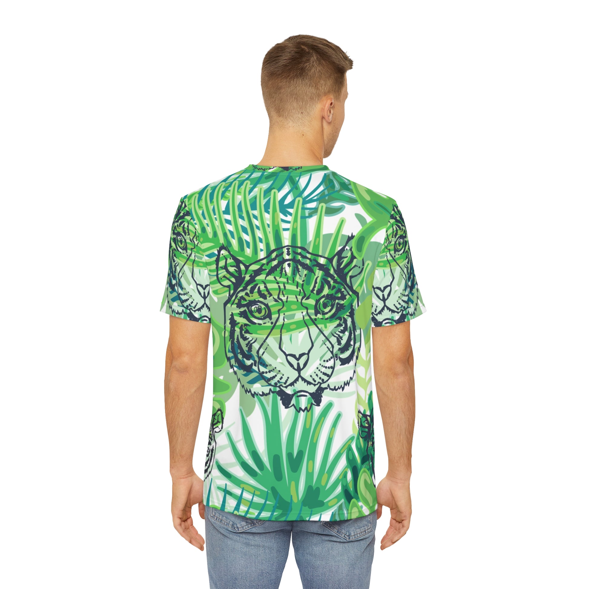 McIans Chartreuse Jungle Men's Polyester Tee (AOP), Artsulli - Art is Long, Life is Short, All Over Prints, , , , , , , 