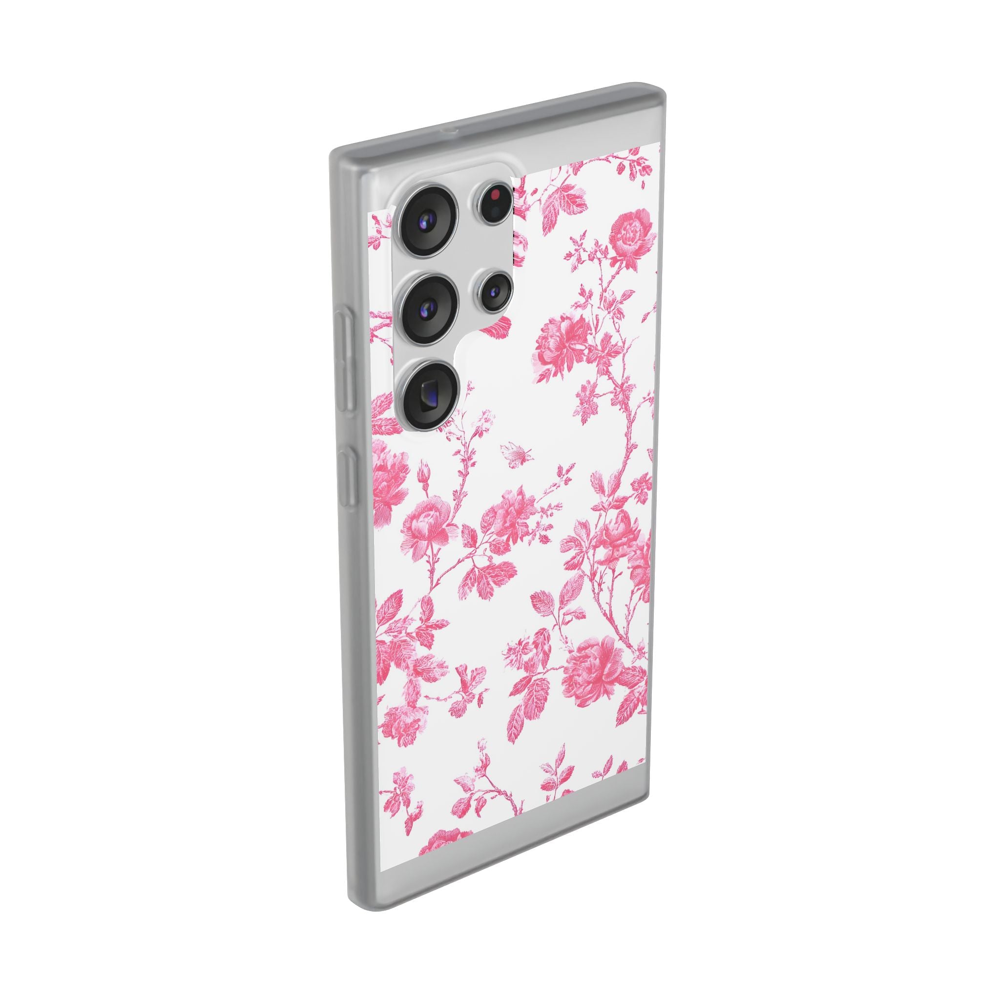 Pink and White Floral iPhone Case