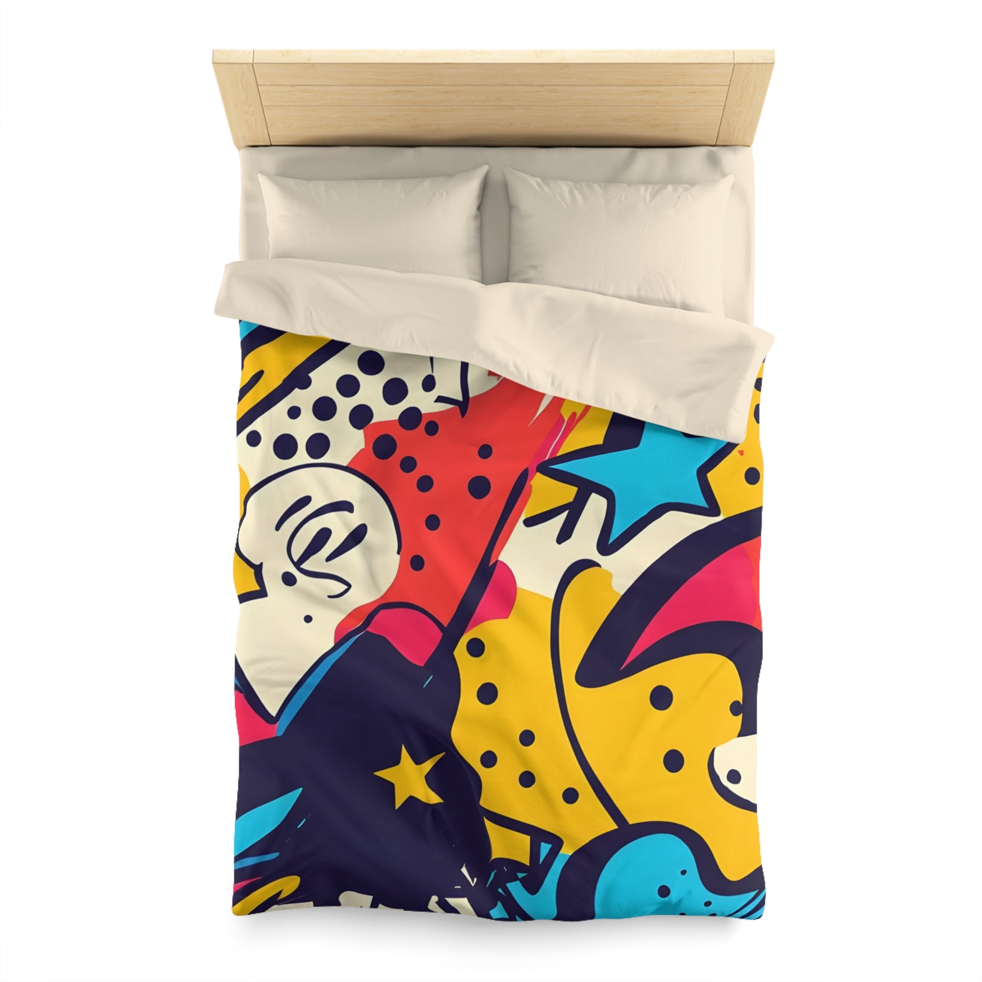Comic x Pop Art Microfiber Duvet Cover, Artsulli - Art is Long, Life is Short, Home Decor, , , , , , , 