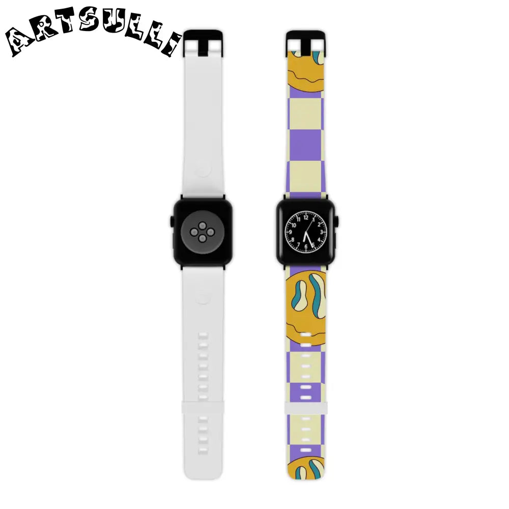 JAKKOUTTHEBXX Trippy Flower Power Motifs Watch Band for Apple Watch