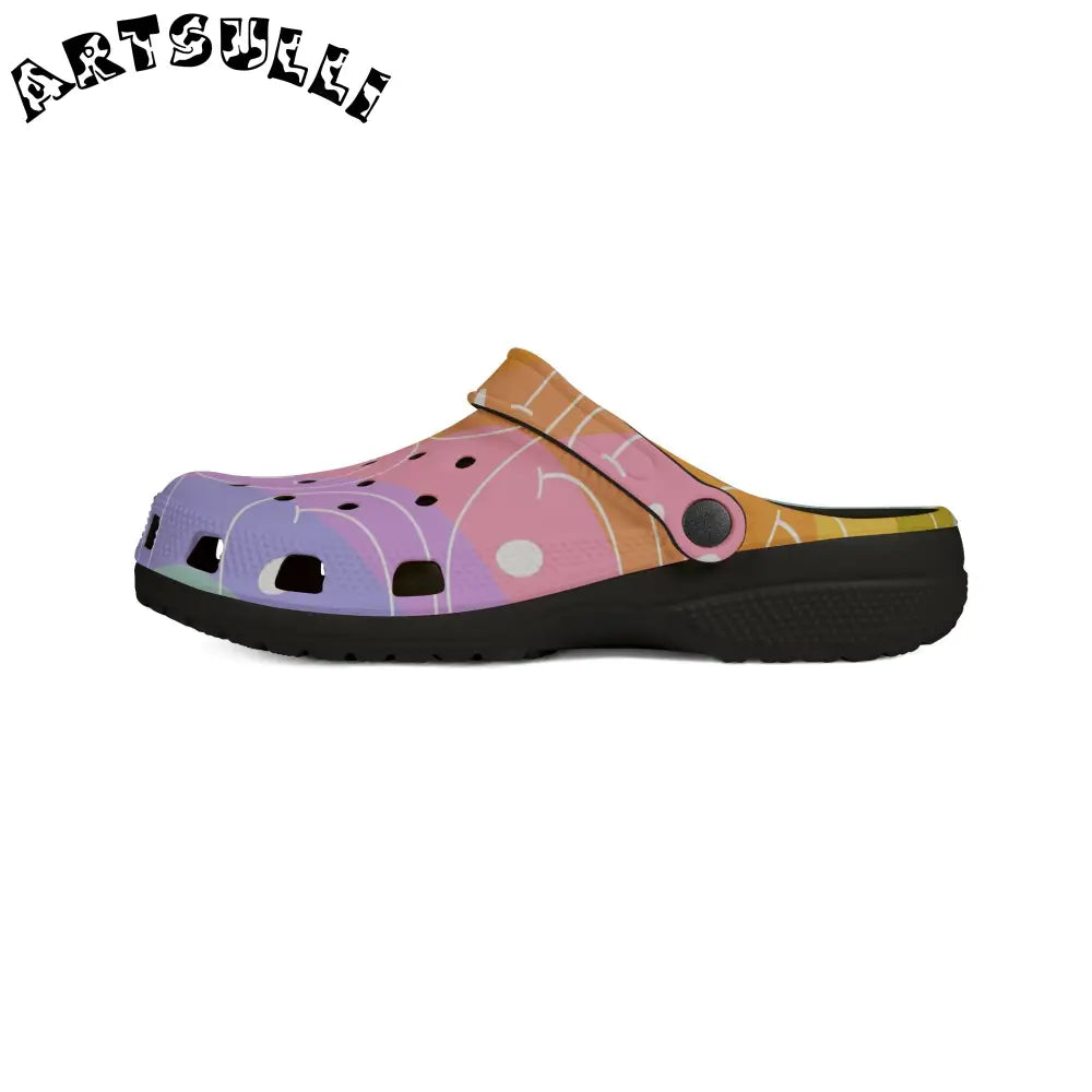JAKKOUTTHEBXX Smiley Face x Rainbow Stripes Multi-Color EVA Foam