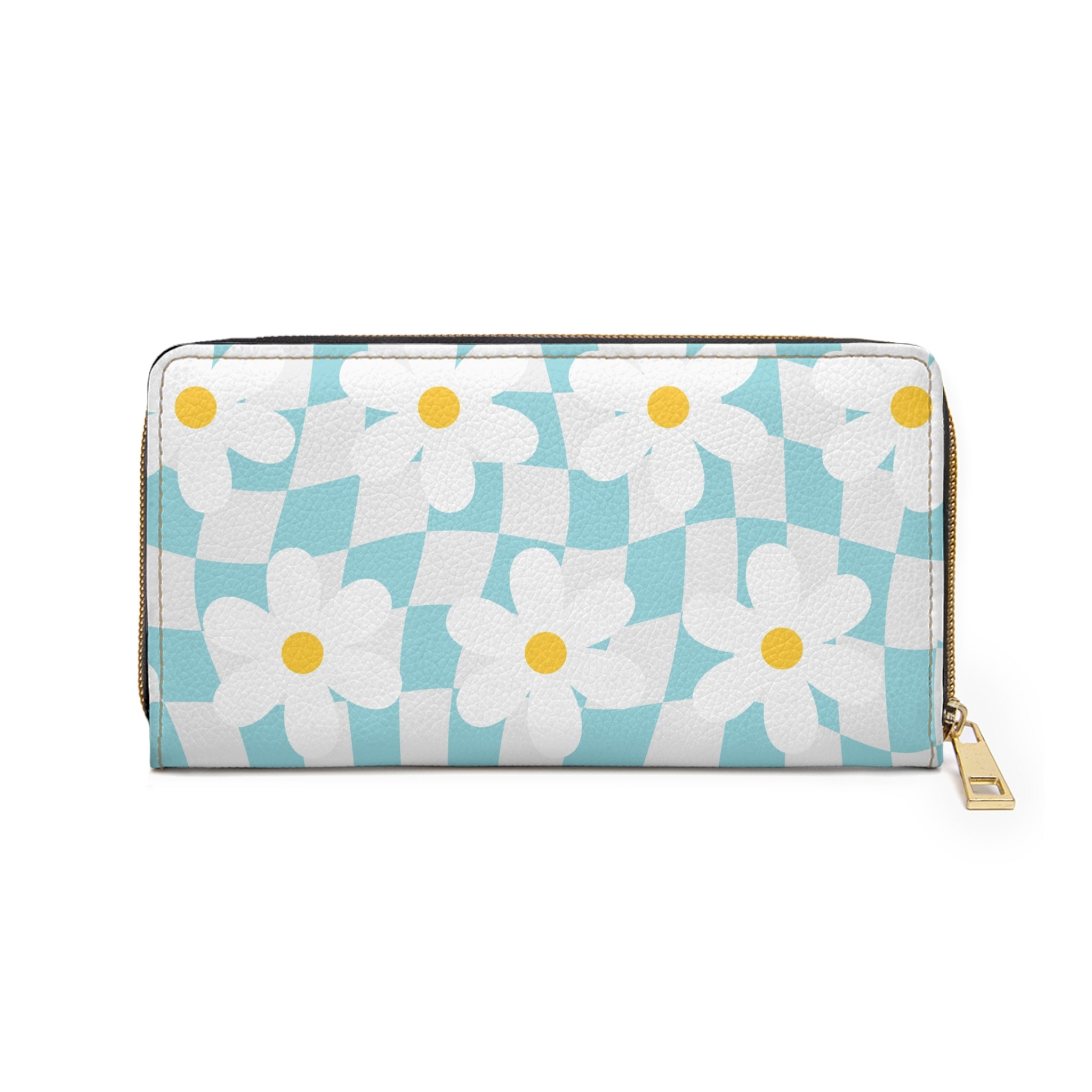 Trippy Check Garden Zipper Wallet, Artsulli - Art is Long, Life is Short, Accessories, , , , , , , 