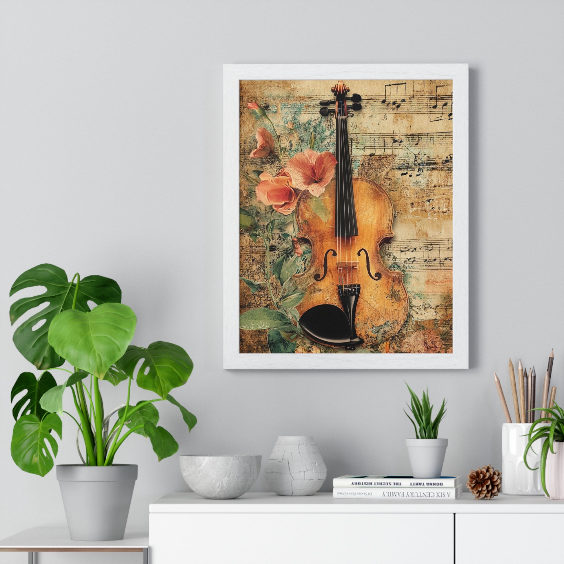 Violin Type Beat Art Vertical Framed Poster, Artsulli - Art is Long, Life is Short, Poster, , , , , , , 