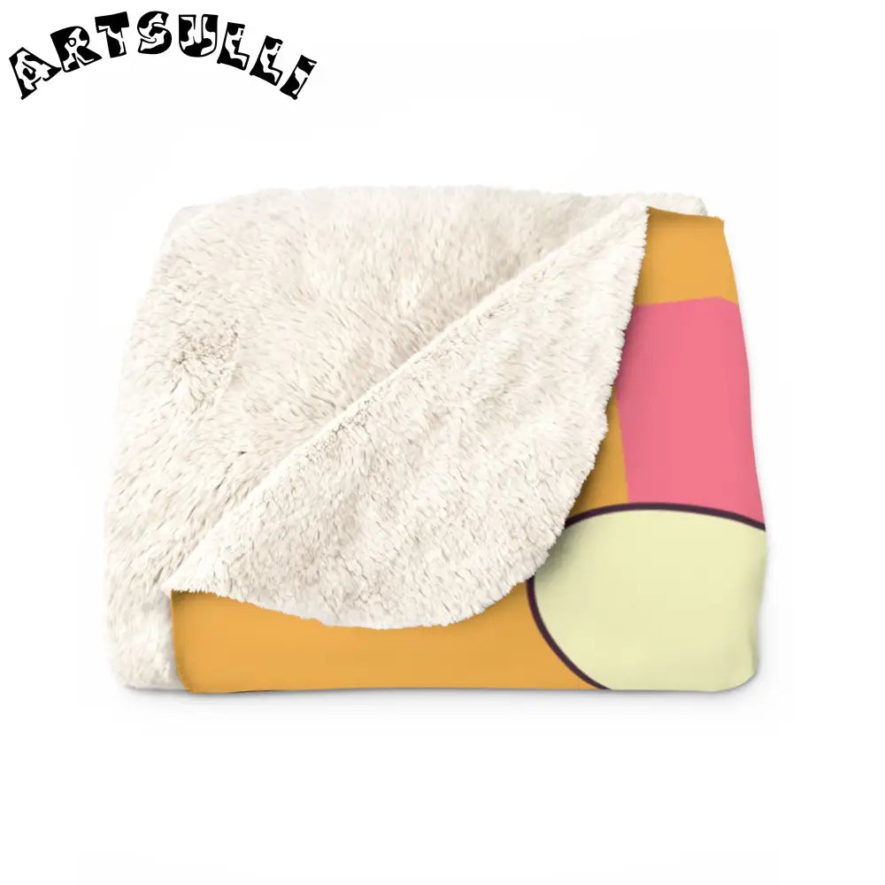 JAKKOUTTHEBXX Trippy Sour Face Rave Sherpa Fleece Blanket