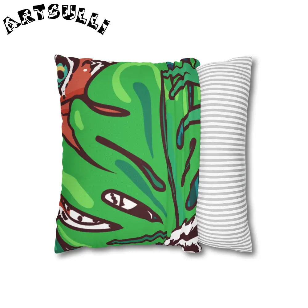 JAKKOUTTHEBXX Tropical Jungle Tigers Blue and Green Spun Polyester