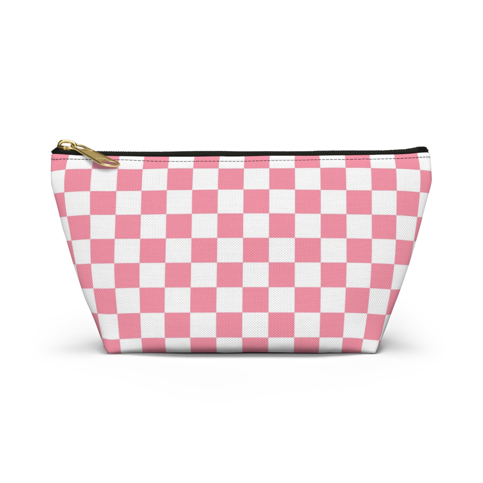 Brigandine Checkered Scene Accessory Pouch w T-bottom, Artsulli - Art is Long, Life is Short, Bags, Size, Small, Color, Black zipper, , , 10348956393850859175