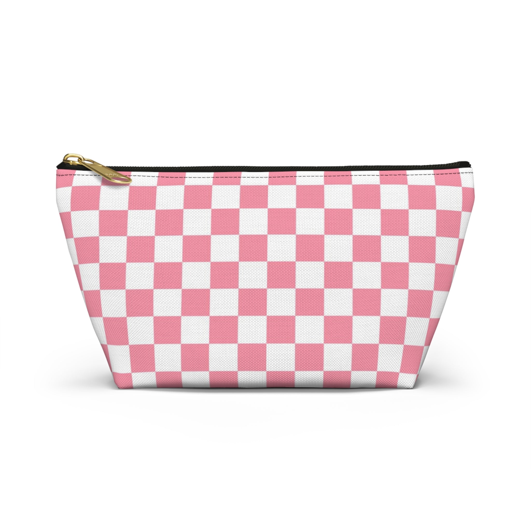 Brigandine Checkered Scene Accessory Pouch w T-bottom, Artsulli - Art is Long, Life is Short, Bags, Size, Small, Color, Black zipper, , , 10348956393850859175