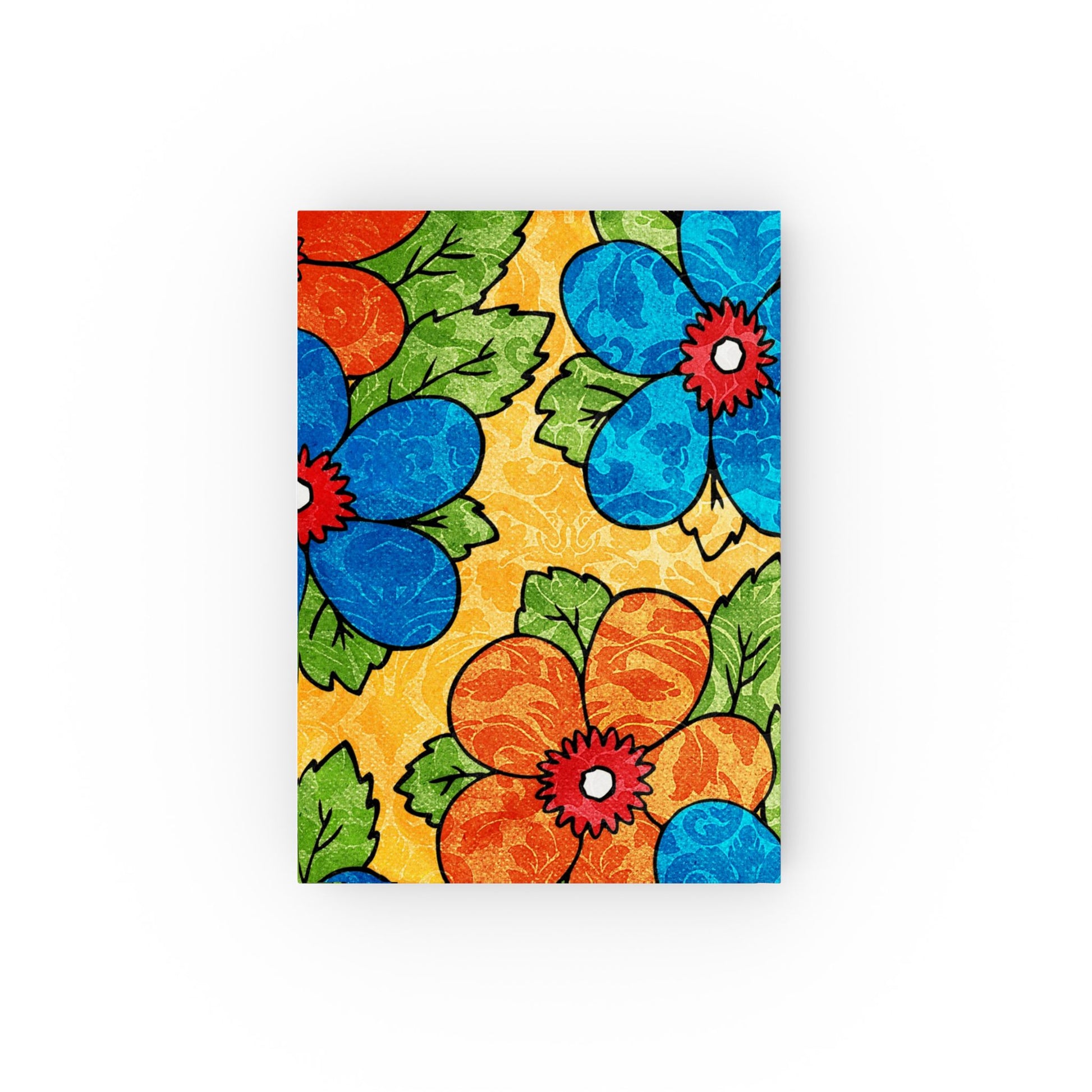 Groovy Yellow Floral Kl Hard Backed Journal, Artsulli - Art is Long, Life is Short, Paper products, , , , , , , 